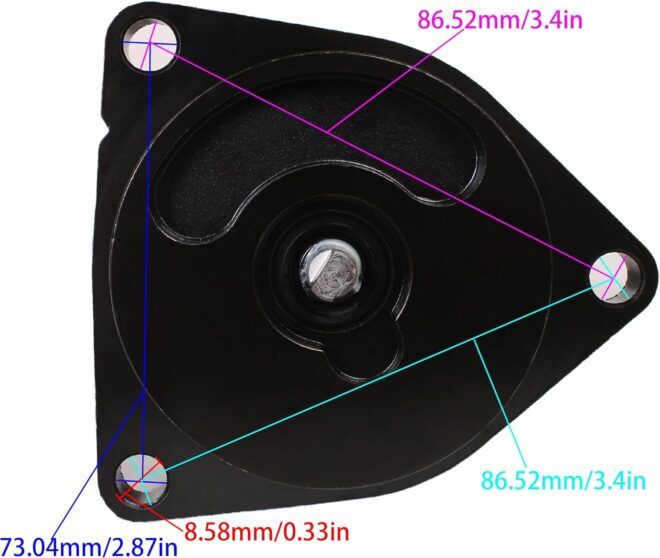 Outboard Engine 69J-43880-00 69J-43880-01 60V-43880-00 Tilt Trim Motor for Yamaha 200HP 225HP 250HP 300HP, 888645T1 888645T02 for Mercury, fit Arrowhead TRM0082, fit Sierra 18-6798 6263 / API PT616NM - 图片 3