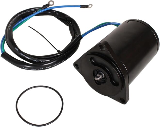 Outboard Engine 69J-43880-00 69J-43880-01 60V-43880-00 Tilt Trim Motor for Yamaha 200HP 225HP 250HP 300HP, 888645T1 888645T02 for Mercury, fit Arrowhead TRM0082, fit Sierra 18-6798 6263 / API PT616NM