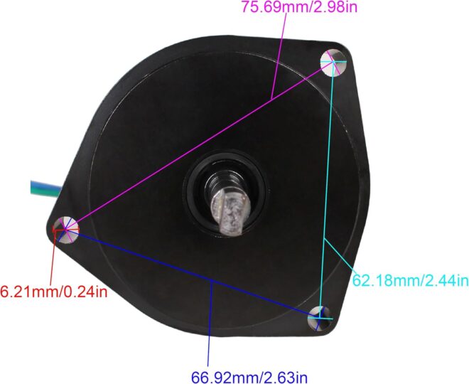 Outboard Engine 6C5-43880-00 6C5-43880-01 TRM0083 10860N Tilt Trim Motor for Yamaha 40HP 50HP 60HP F50TLR F60TJR F60TLR T50TLR T60TLR Boat Motor, API PT625NM Model KVTR-10423, fit Sierra 18-6836 - 图片 5