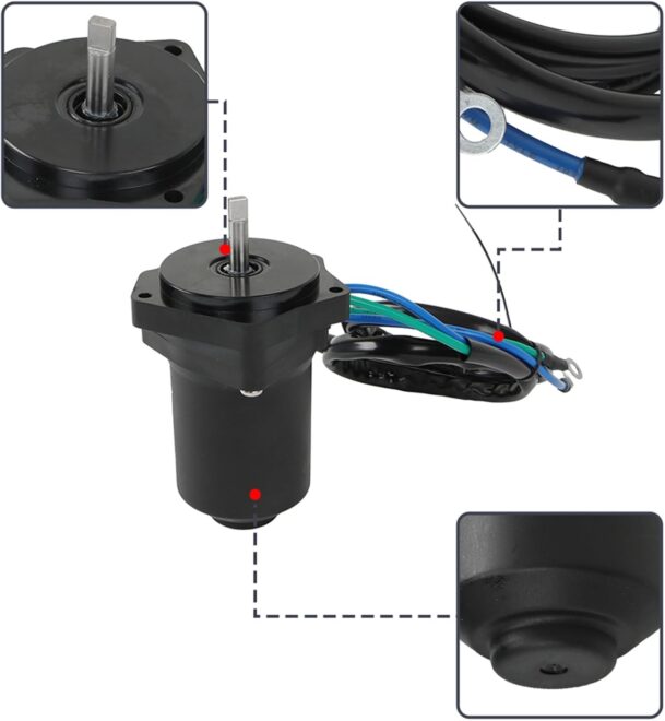 Tilt Trim Motor Replacement for Yamaha 50 60 70HP Eng 6CJ-43880-10 6CJ-43880-11 6CJ-43880-12 - 图片 5
