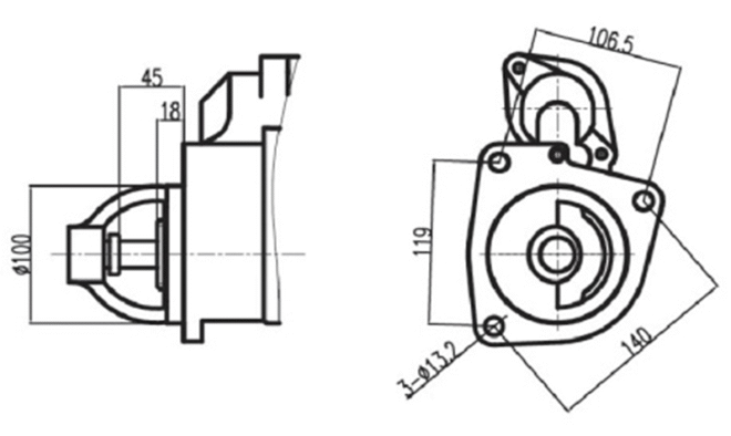 Hino EC100 EH500 EH700 W06CT H07C Starter 281001700,281001700A,281002040 - 图片 3