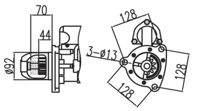STARTER MOTOR FOR WA600-6 D375A-6 PC1250-8 600-813-9511 6008139511 6008139512