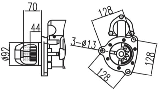Komatsu PC450-6 6D125E SA6D140 starter 600-813-8310 600-813-6611 600-813-6612 600-813-6610 600-813-9312 600-813-9311 - 图片 2